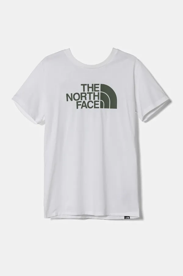 The North Face Otroška kratka majica The North Face S/S EASY TEE bela barva, NF0A8DRN9ZN1