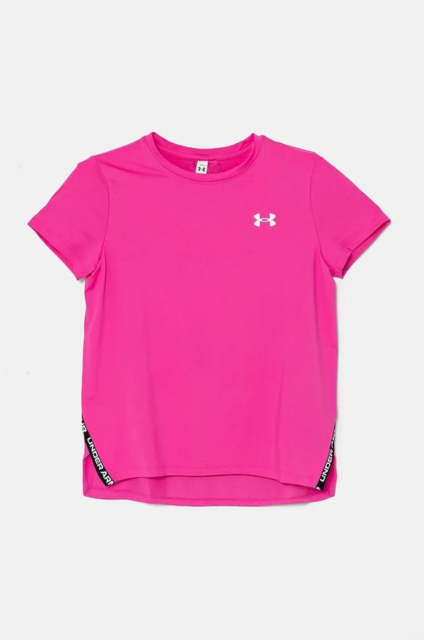 Under Armour Otroška kratka majica Under Armour Knockout Tee roza barva, 1383727