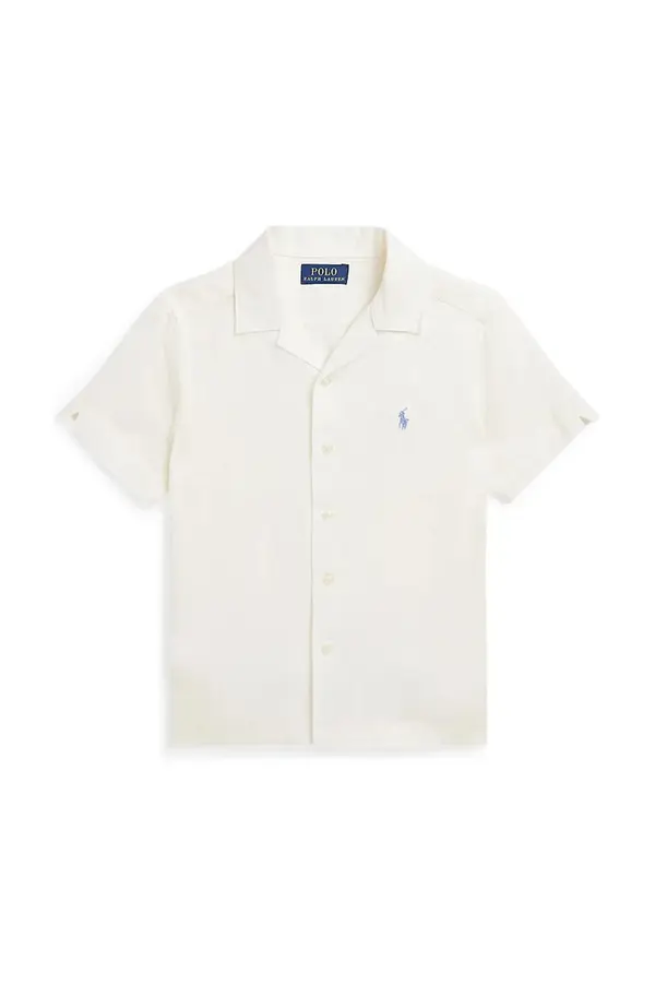 Polo Ralph Lauren Otroška lanena srajca Polo Ralph Lauren
