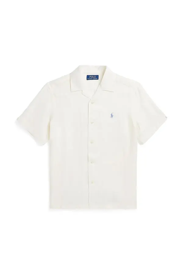 Polo Ralph Lauren Otroška lanena srajca Polo Ralph Lauren