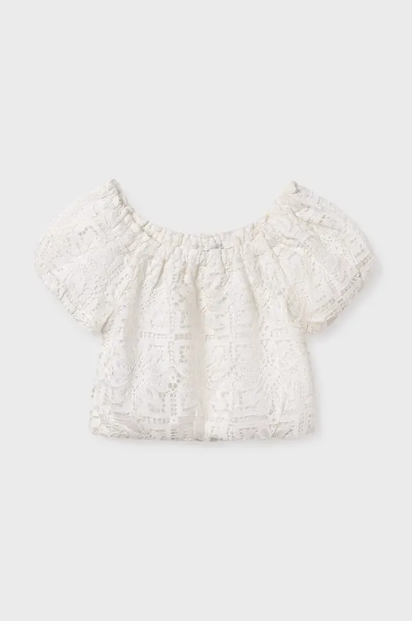 Mayoral Otroška Majica Mayoral bež barva, 6151