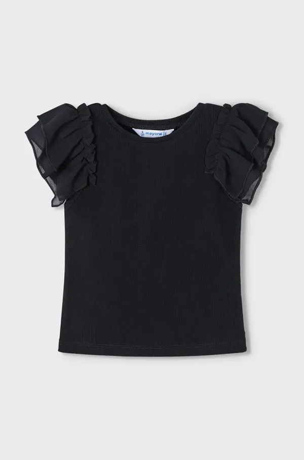 Mayoral Otroška Majica Mayoral črna barva, 3013
