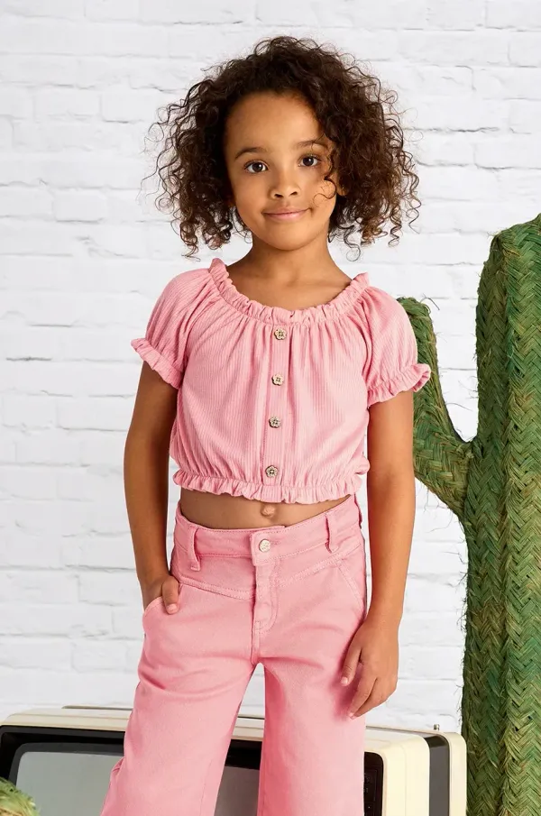 Mayoral Otroška Majica Mayoral roza barva, 3008