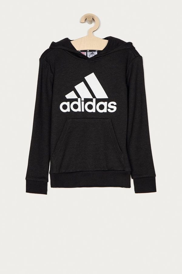 adidas Otroška mikica adidas črna barva,