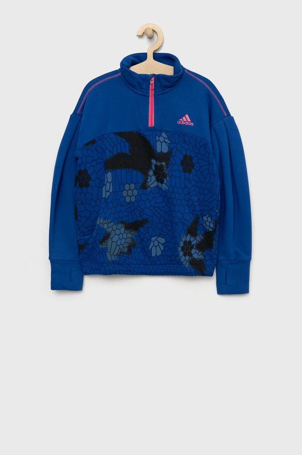 adidas Performance Otroška mikica adidas Performance mornarsko modra barva,