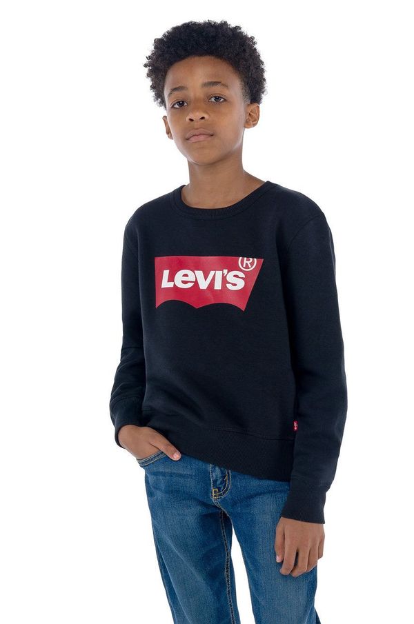 Levi's Otroška mikica Levi's črna barva,