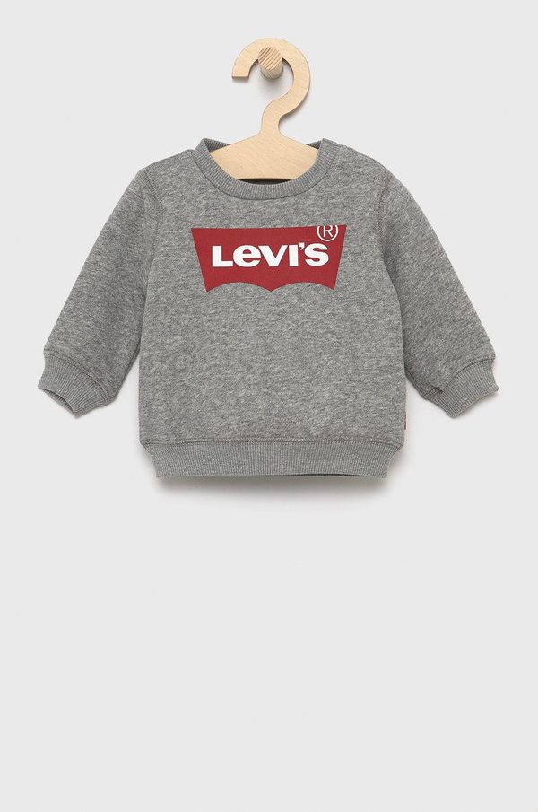 Levi's Otroška mikica Levi's siva barva,