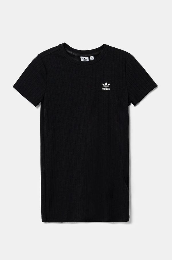 adidas Originals Otroška obleka adidas Originals črna barva, JC8429