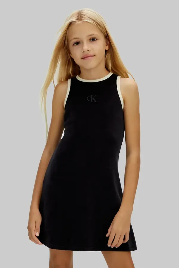 Calvin Klein Jeans Otroška obleka Calvin Klein Jeans