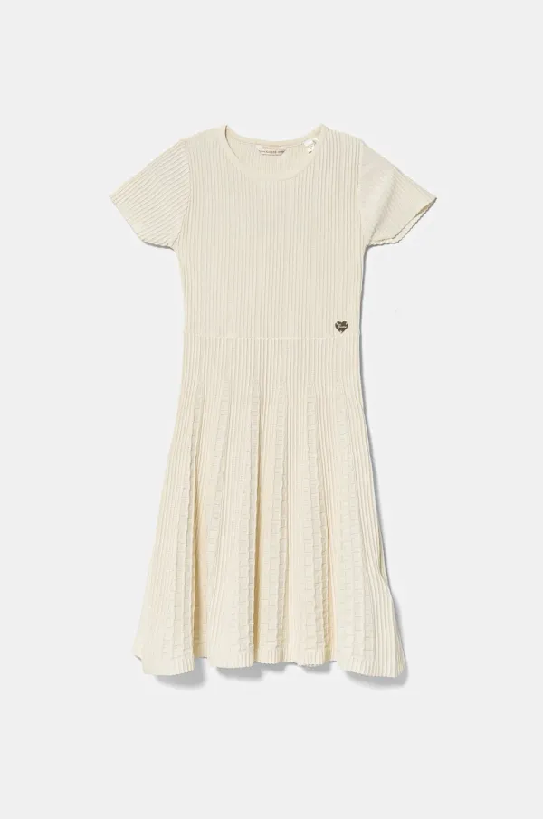 Guess Otroška obleka Guess bež barva, J5RK40 Z3M80