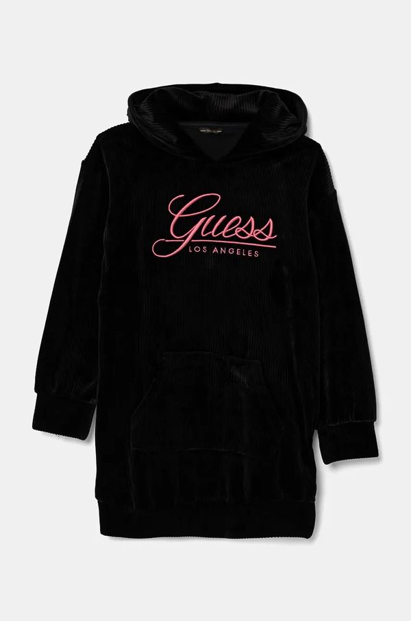 Guess Otroška obleka Guess črna barva, J4BK16 KCH92