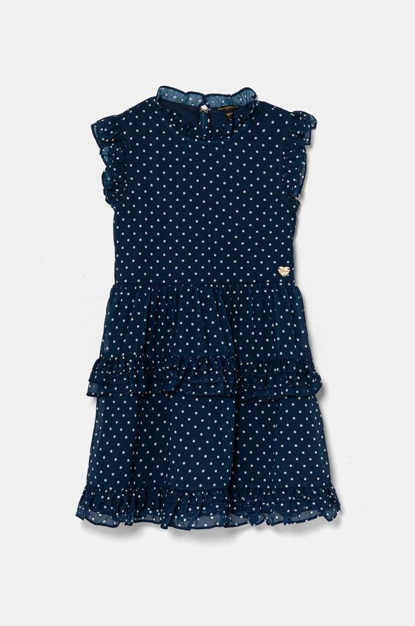 Guess Otroška obleka Guess mornarsko modra barva, J5RK12 WA2T0