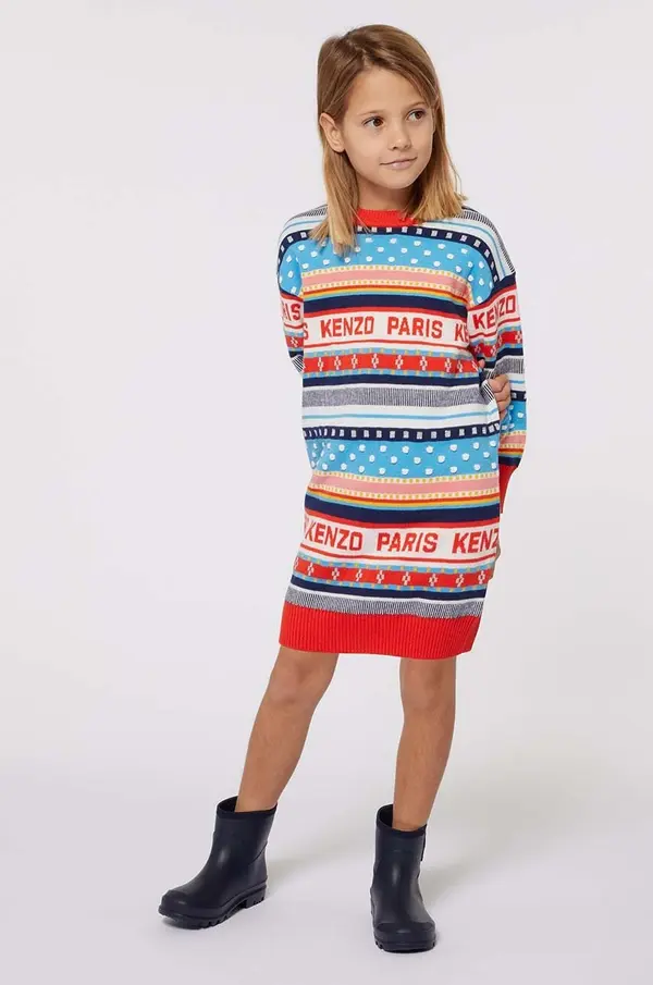 Kenzo kids Otroška obleka Kenzo Kids