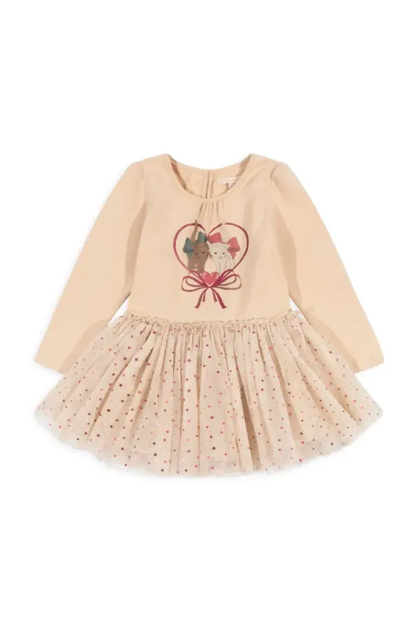 Konges Sløjd Otroška obleka Konges Sløjd FAIRY BALLERINA DRESS bež barva, KS102721