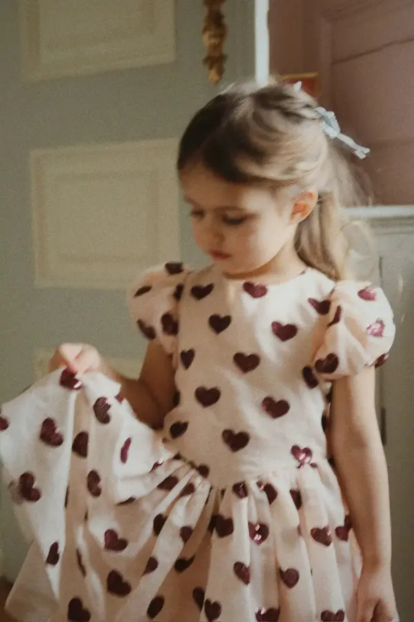 Konges Sløjd Otroška obleka Konges Sløjd HEARTLILY DRESS GRS