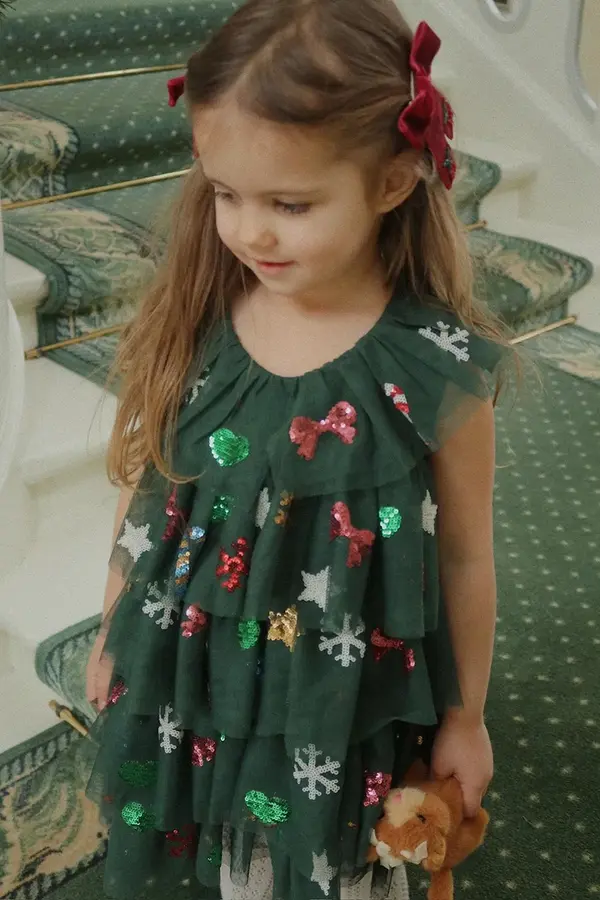 Konges Sløjd Otroška obleka Konges Sløjd YVONNE CHRISTMAS DRESS