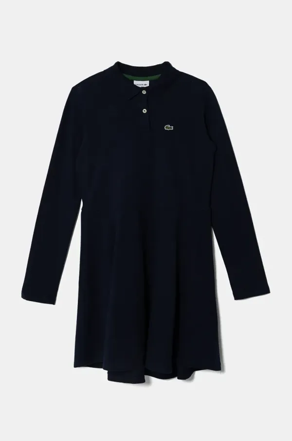 Lacoste Otroška obleka Lacoste mornarsko modra barva