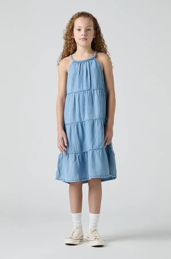 Levi's Otroška obleka Levi's HALTER TIERED DRESS 4EM228