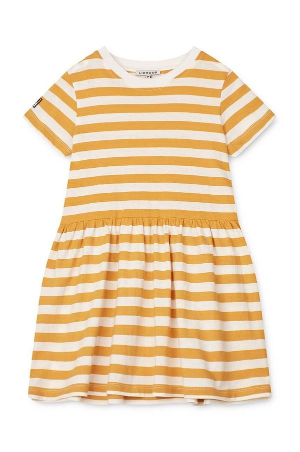 Liewood Otroška obleka Liewood rumena barva