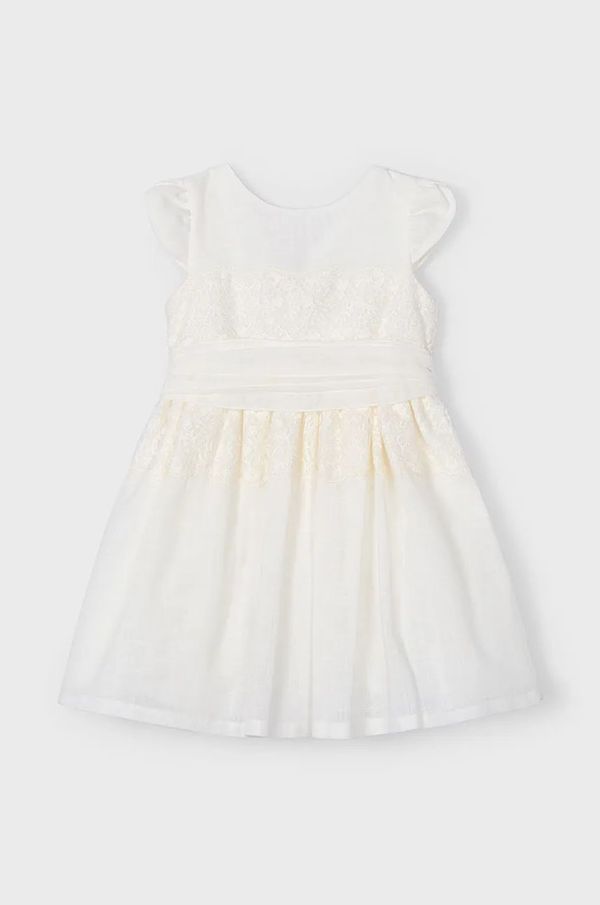 Mayoral Otroška obleka Mayoral bež barva, 3911