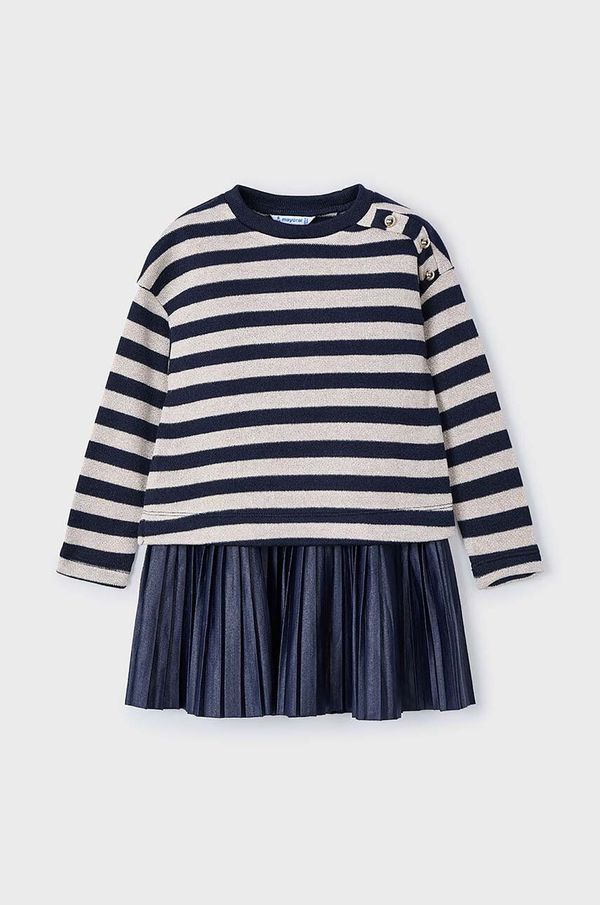 Mayoral Otroška obleka Mayoral mornarsko modra barva, 4932