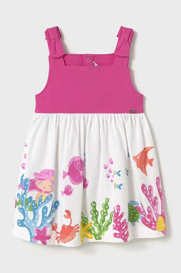 Mayoral Otroška obleka Mayoral roza barva, 1924