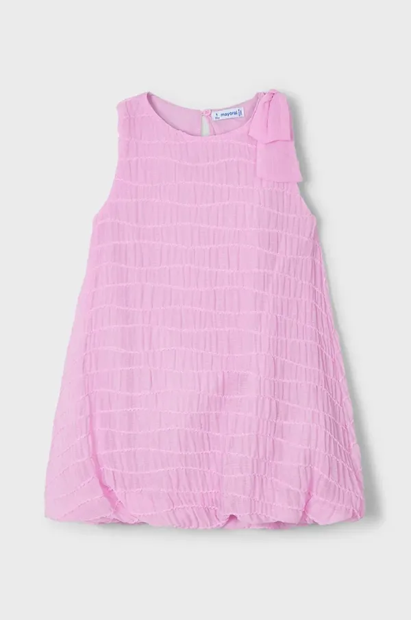 Mayoral Otroška obleka Mayoral roza barva, 3916