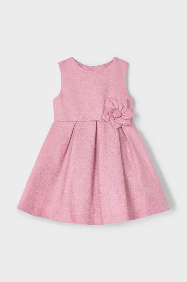 Mayoral Otroška obleka Mayoral roza barva, 3919