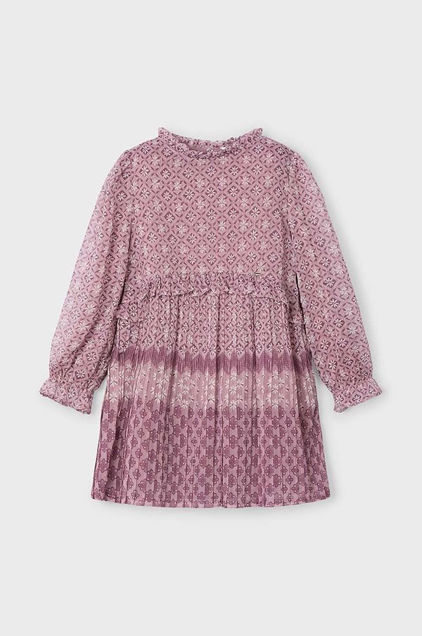 Mayoral Otroška obleka Mayoral roza barva, 4913