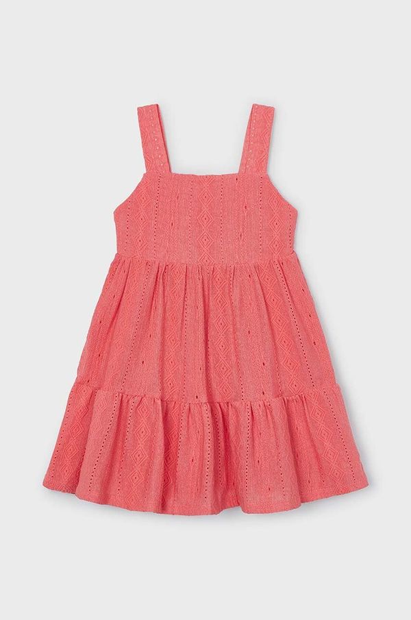 Mayoral Otroška obleka Mayoral roza barva