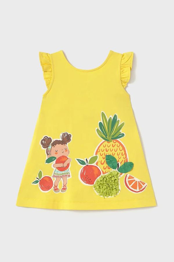 Mayoral Otroška obleka Mayoral rumena barva, 1927