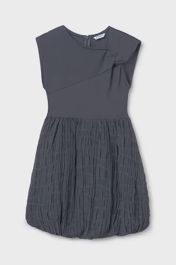 Mayoral Otroška obleka Mayoral siva barva, 6974