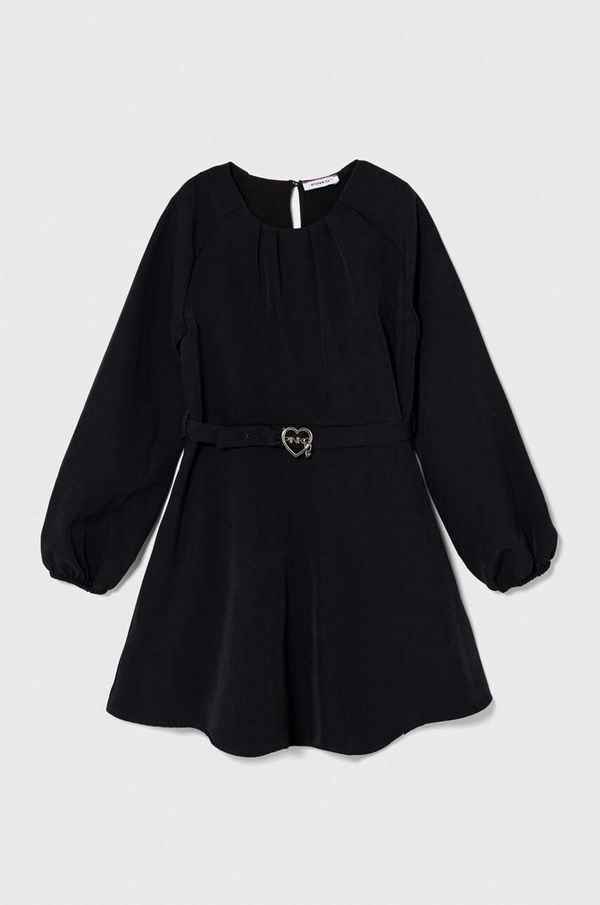 Pinko Up Otroška obleka Pinko Up črna barva