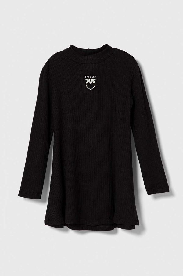 Pinko Up Otroška obleka Pinko Up črna barva