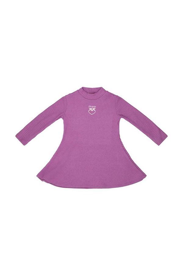 Pinko Up Otroška obleka Pinko Up vijolična barva
