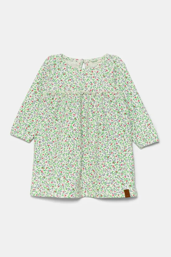 United Colors of Benetton Otroška obleka United Colors of Benetton bela barva, 3OBQAV00H