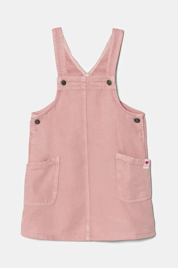 United Colors of Benetton Otroška obleka United Colors of Benetton roza barva, 41AQGT00L