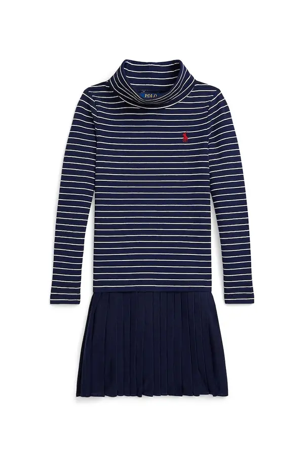 Polo Ralph Lauren Otroška obleka z bombažem Polo Ralph Lauren