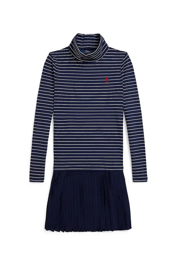 Polo Ralph Lauren Otroška obleka z bombažem Polo Ralph Lauren