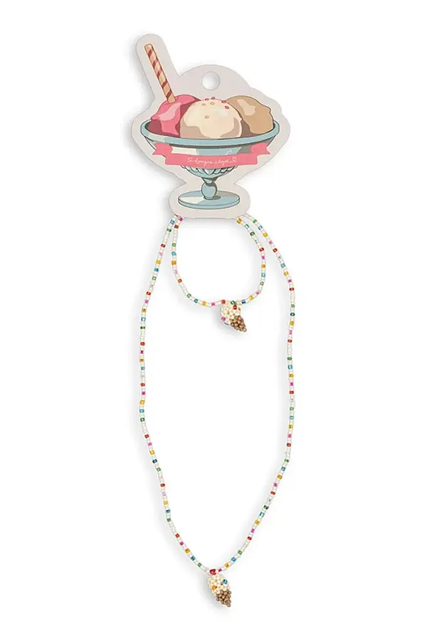 Konges Sløjd Otroška ogrlica in zapestnica Konges Sløjd ICE CREAM NECKLACE AND BRACELET SET