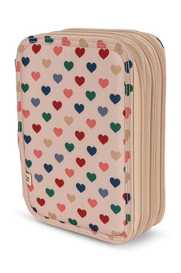 Konges Sløjd Otroška peresnica Konges Sløjd CLOVER MAXI PENCIL CASE bež barva, KS101315