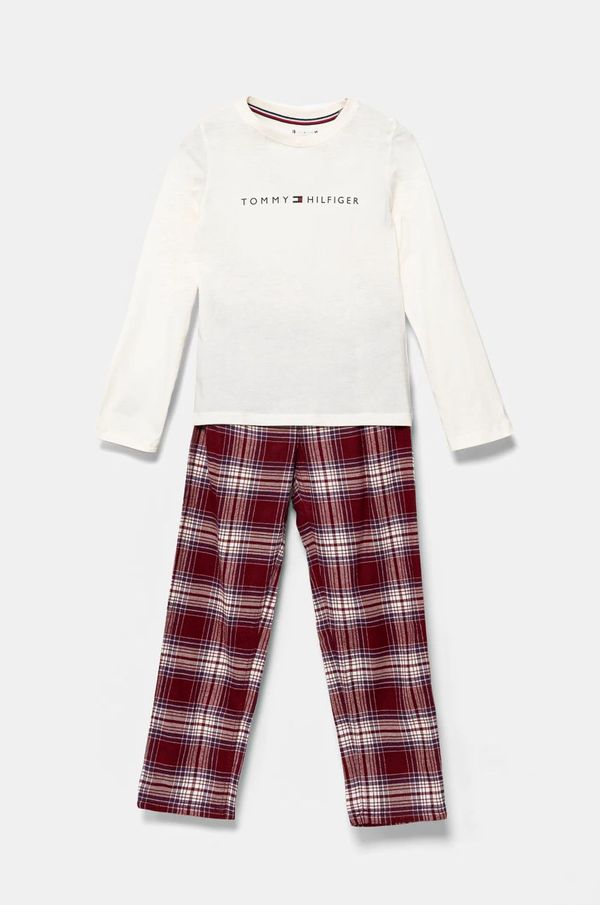 Tommy Hilfiger Otroška pižama Tommy Hilfiger rdeča barva, UG0UG00770