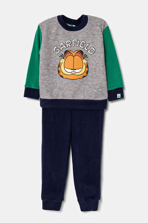 United Colors of Benetton Otroška pižama United Colors of Benetton siva barva, 3JA40P07V