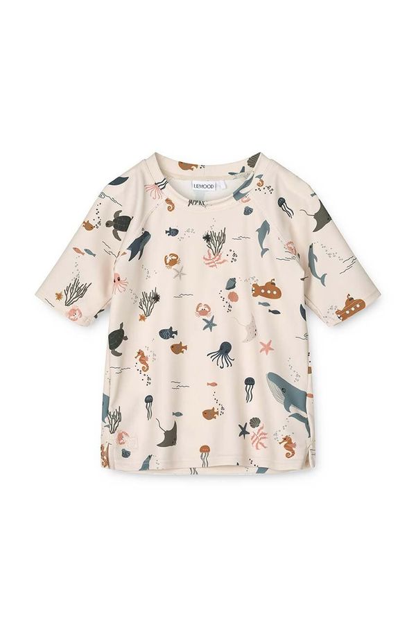 Liewood Otroška plavalna majica Liewood Noah Printed Shortsleeve Swim Tee