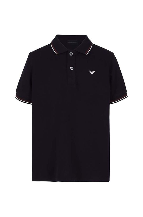 Emporio Armani Otroška polo Emporio Armani črna barva, 8N4FB3 1JPTZ