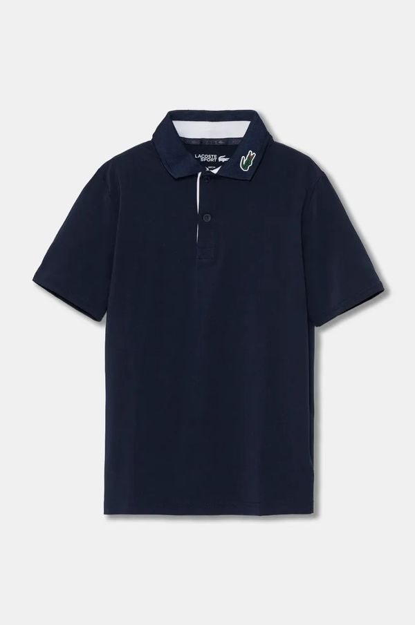 Lacoste Otroška polo Lacoste mornarsko modra barva, DJ7429