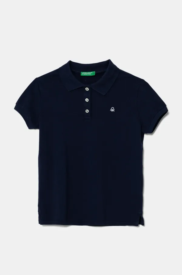 United Colors of Benetton Otroška polo United Colors of Benetton bela barva, 3WG9C300O