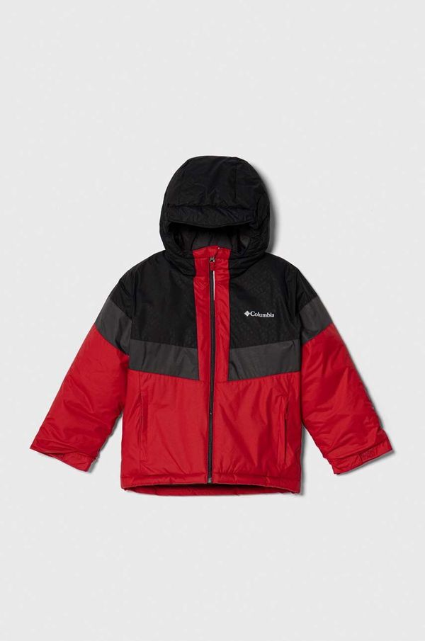 Columbia Otroška smučarska jakna Columbia rdeča barva