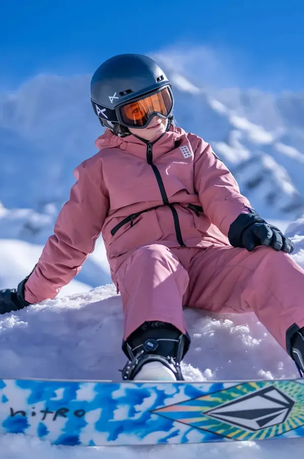 Lego Otroška smučarska jakna Lego LWJAD 804 roza barva, 11010840