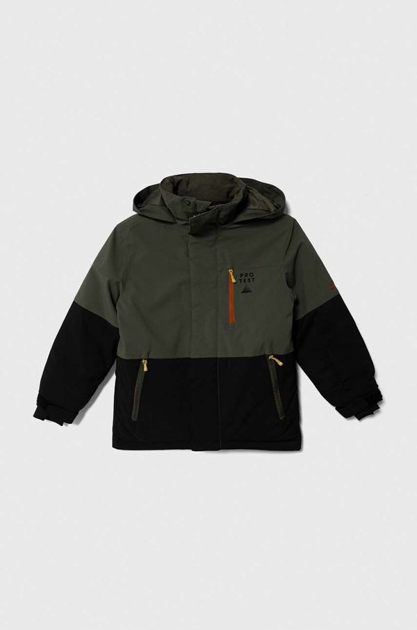 Protest Otroška smučarska jakna Protest PRTREDSTAR JR zelena barva